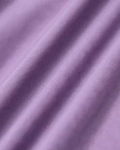 Purple Mesh Wrap Slip Maxi Dress