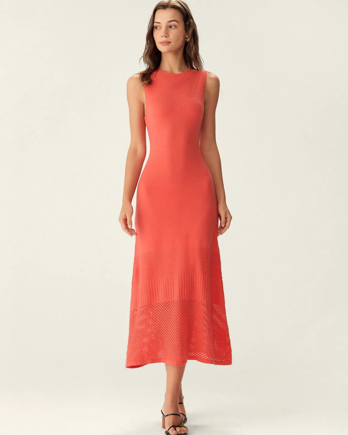 Red Bodycon Tie-Back Midi Dress