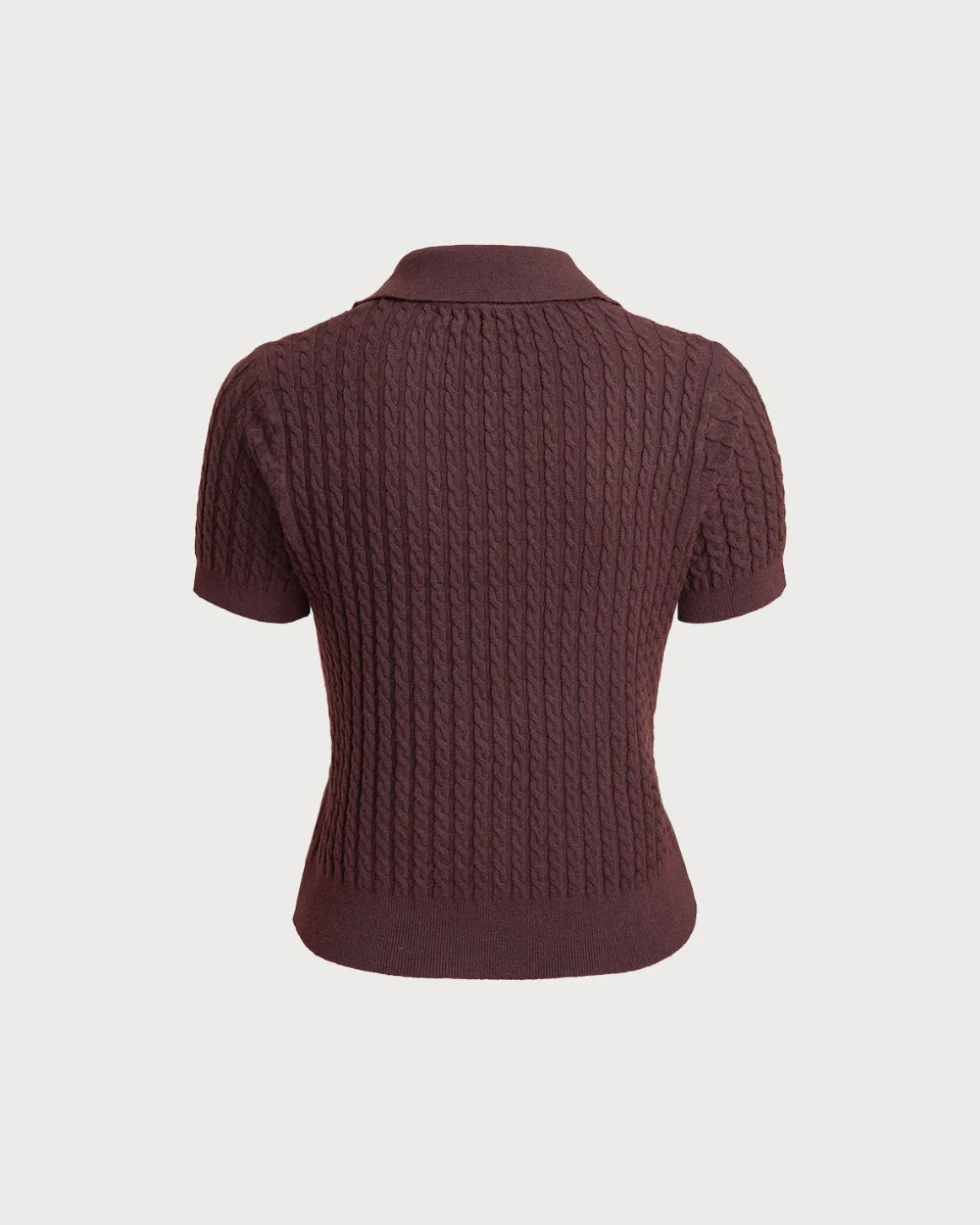 Red Collared Knit Tee