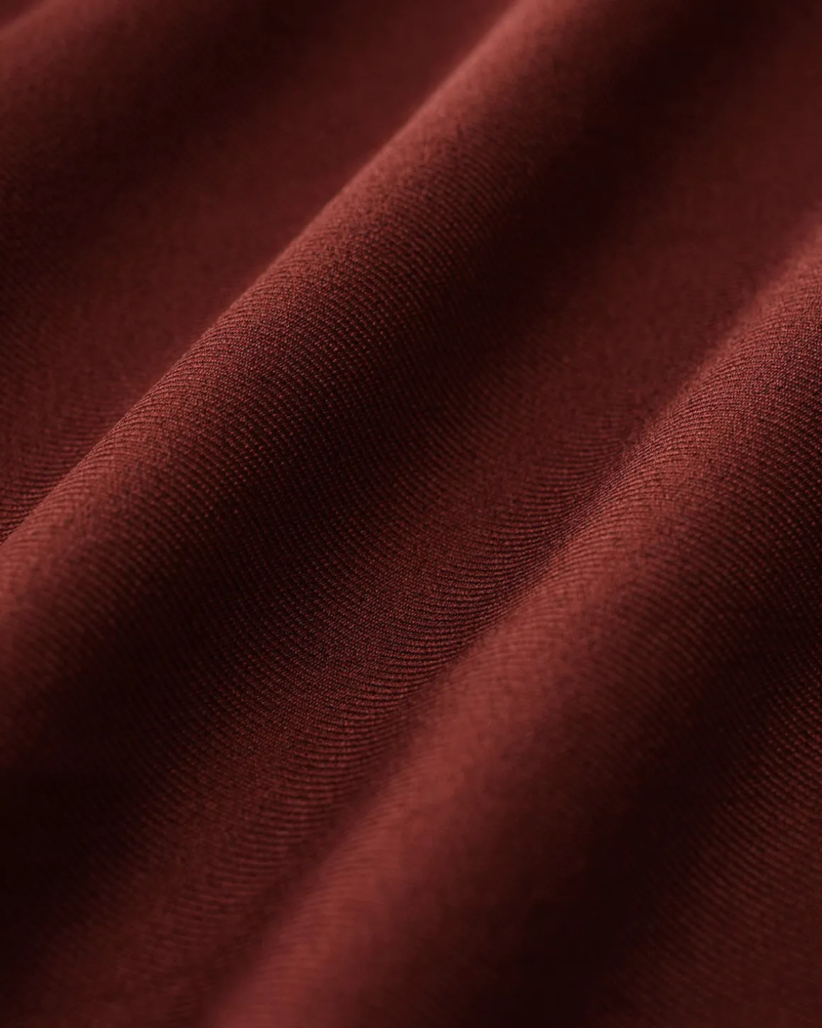 Red Elastic Waist Straight Pants
