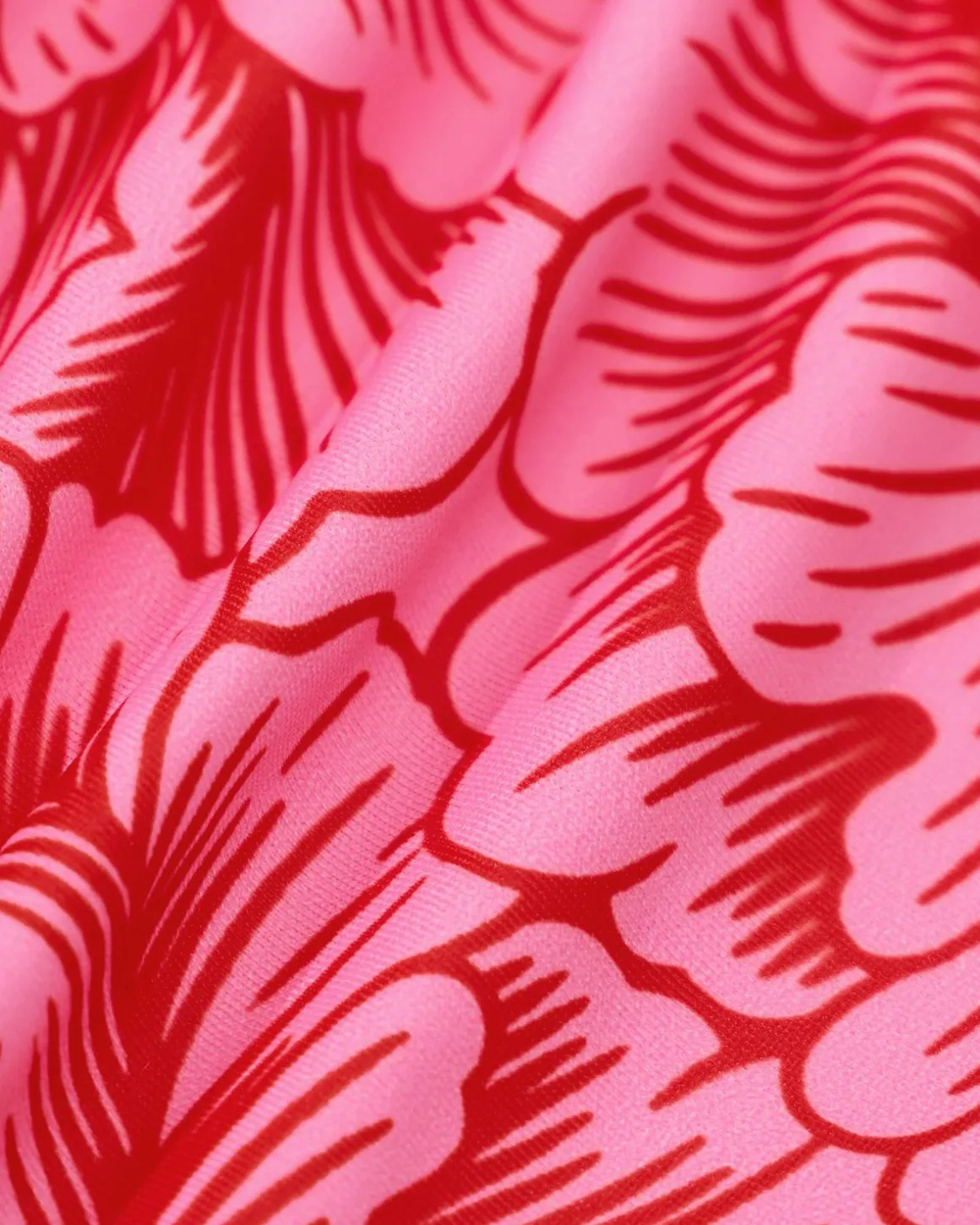 Red Floral Reversible Bikini Set