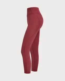 Red High Stretch Yoga Leggings