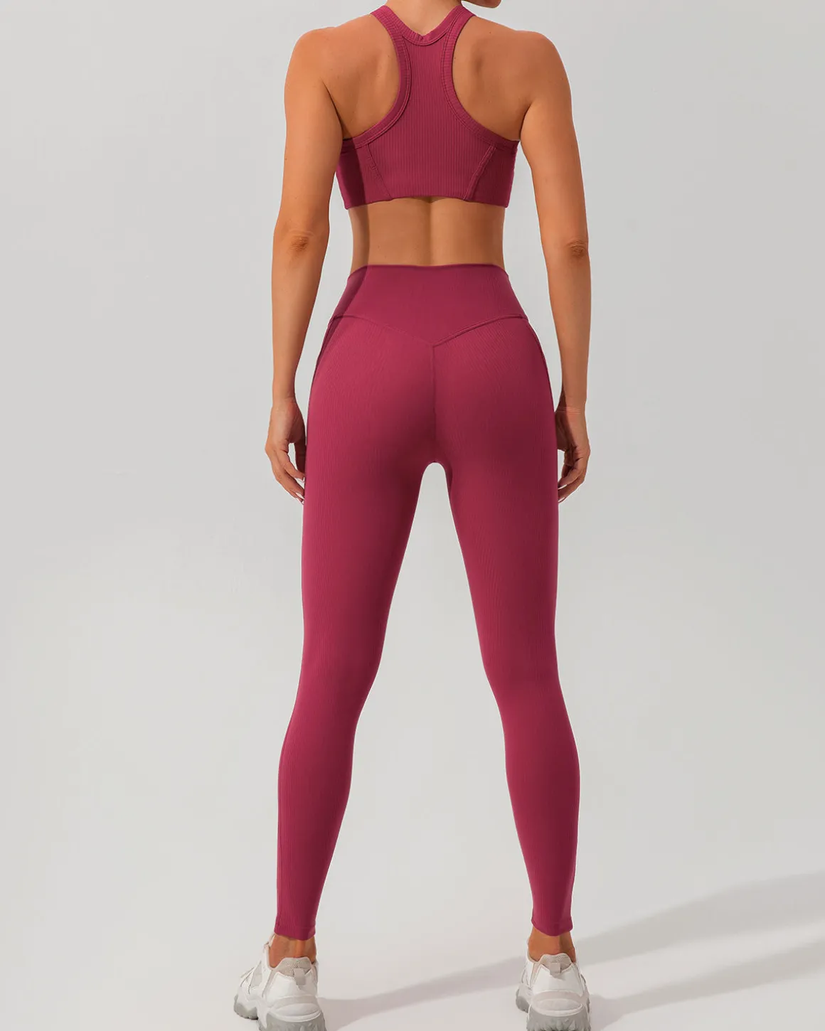 Red I-back Yoga Tank Top