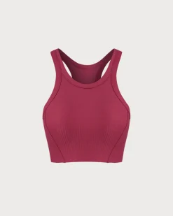 Red I-back Yoga Tank Top