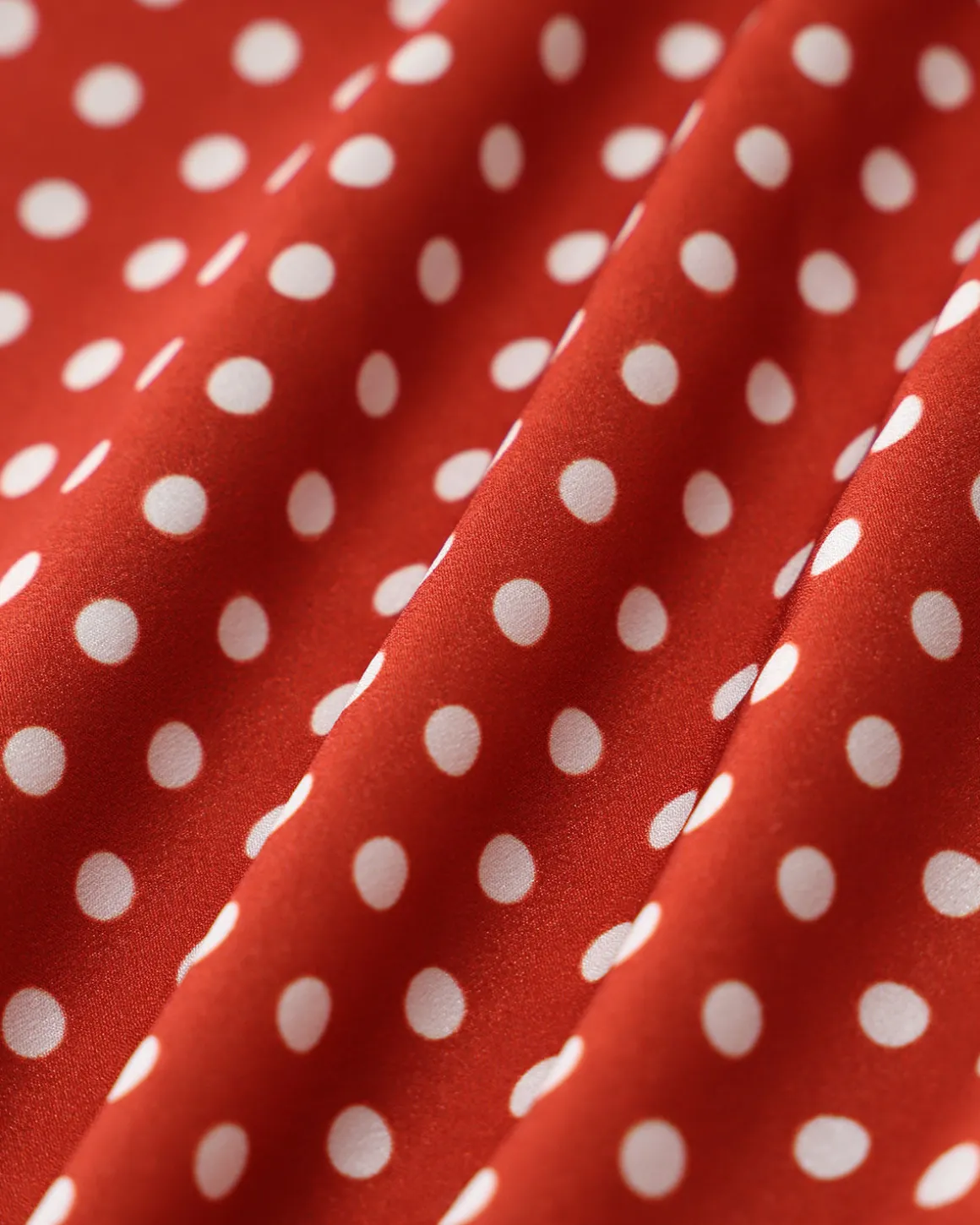Red Polka Dot Button Blouse
