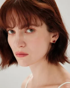 Red Shell Earrings