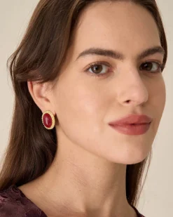 Retro Oval Earrings