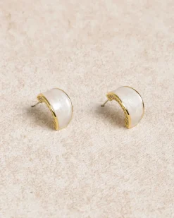 Silver Metal Earrings