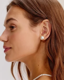 Silver Pearl Earrings