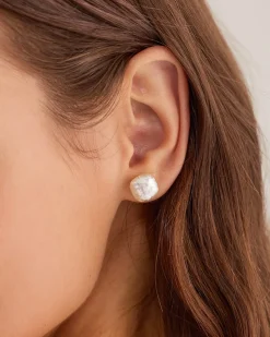 Silver Pearl Earrings