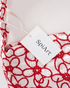 SpiArt The Floral Embroidery Cotton Shoulder Bag