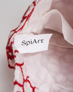 SpiArt The Floral Embroidery Cotton Shoulder Bag
