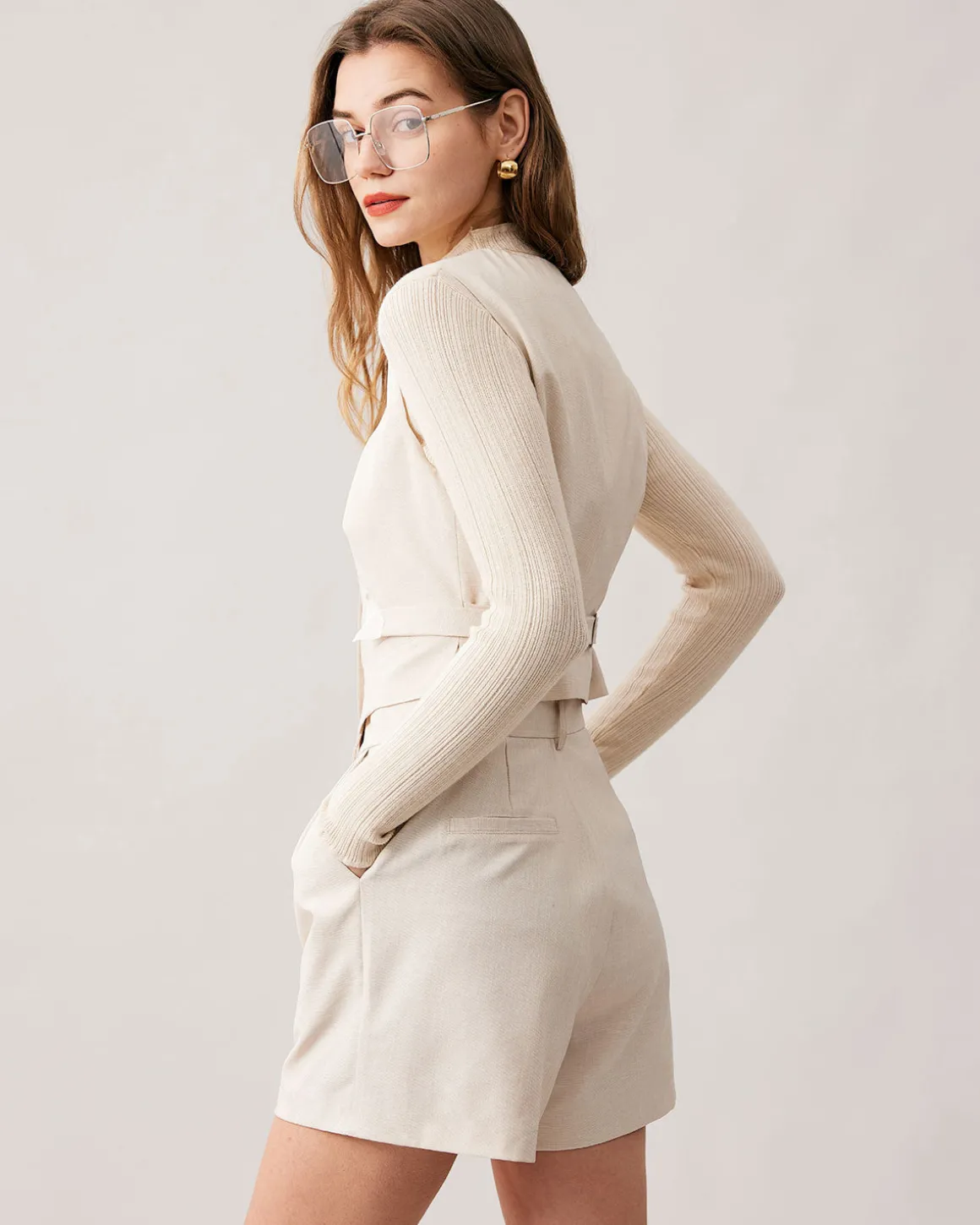 The Apricot High Waisted Wide Leg Shorts