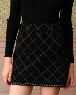 The Argyle Cardigan And Mini Skirt Set