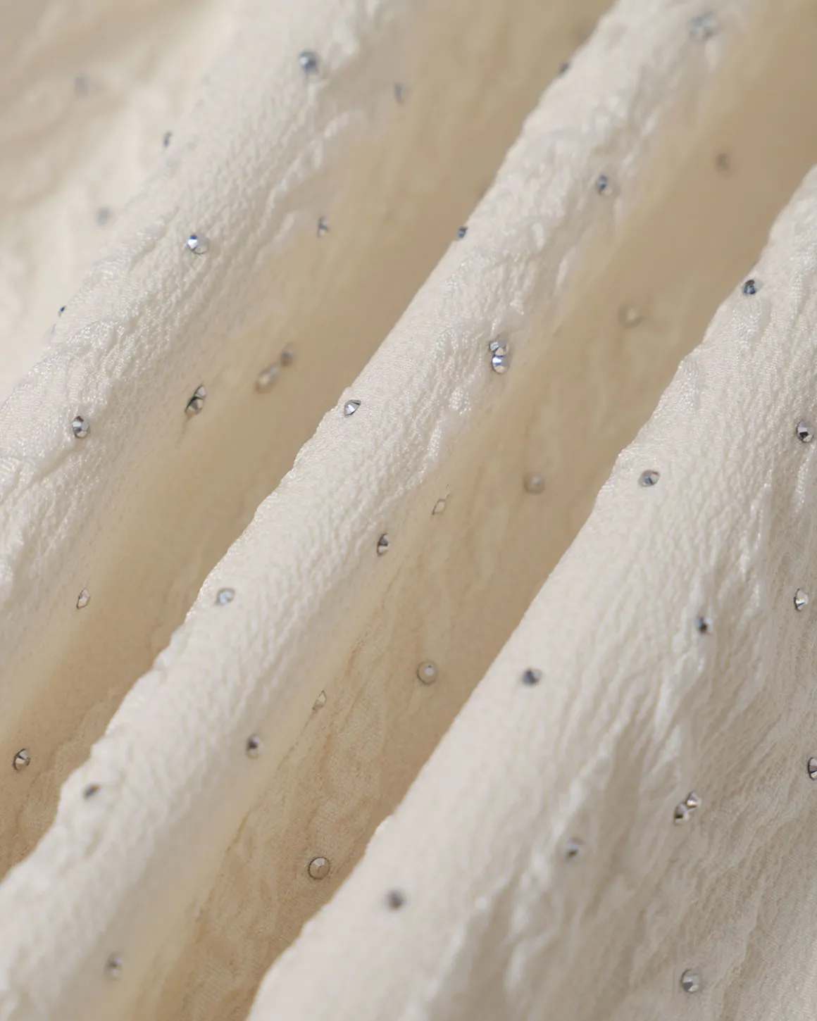 The Beige Boat Neck Textured Mini Dress