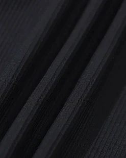 The Black Contrast Ribbed Bikini Bottom