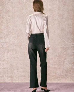 The Black High Waisted Wide Leg Jeans