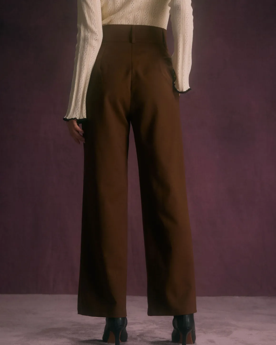 The Coffee Button Slant Pocket Straight Pants