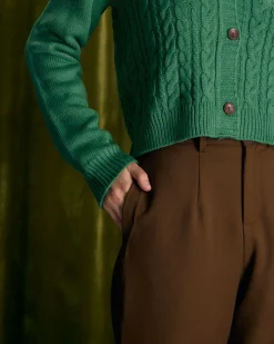 The Coffee Button Slant Pocket Straight Pants