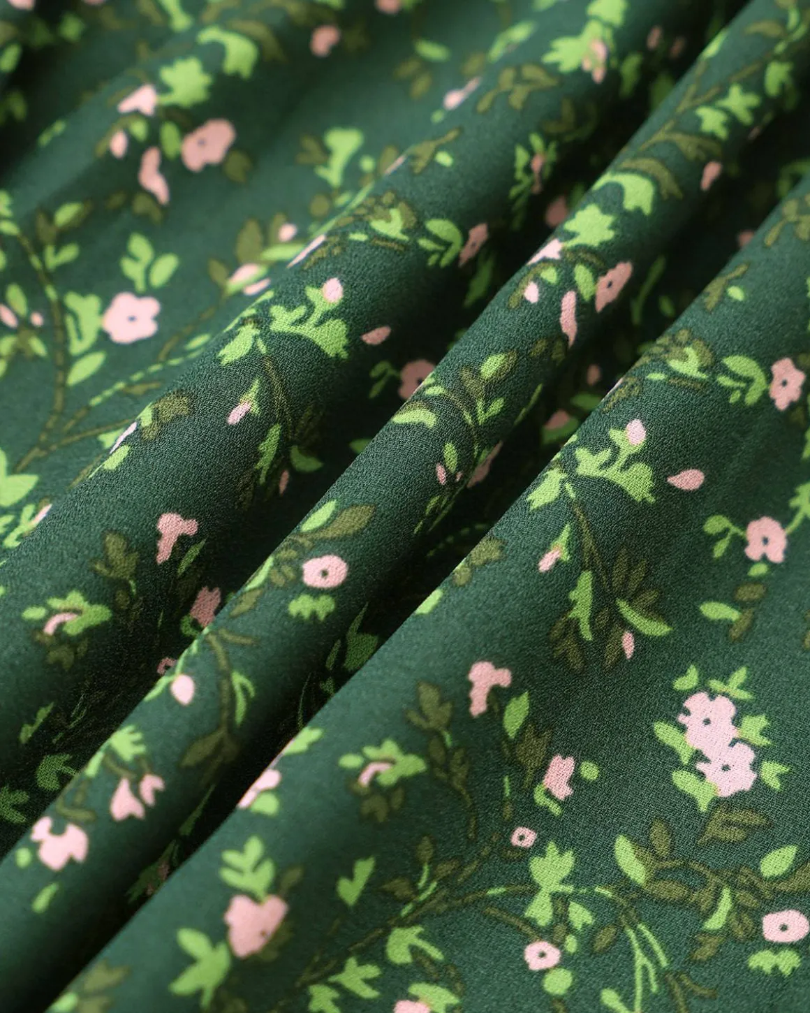 The Floral Tie Straps Midi Dress