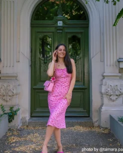 The Frill Trim Floral Cami Dress