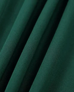 The Green Boat Neck Cutout Back Midi Dress
