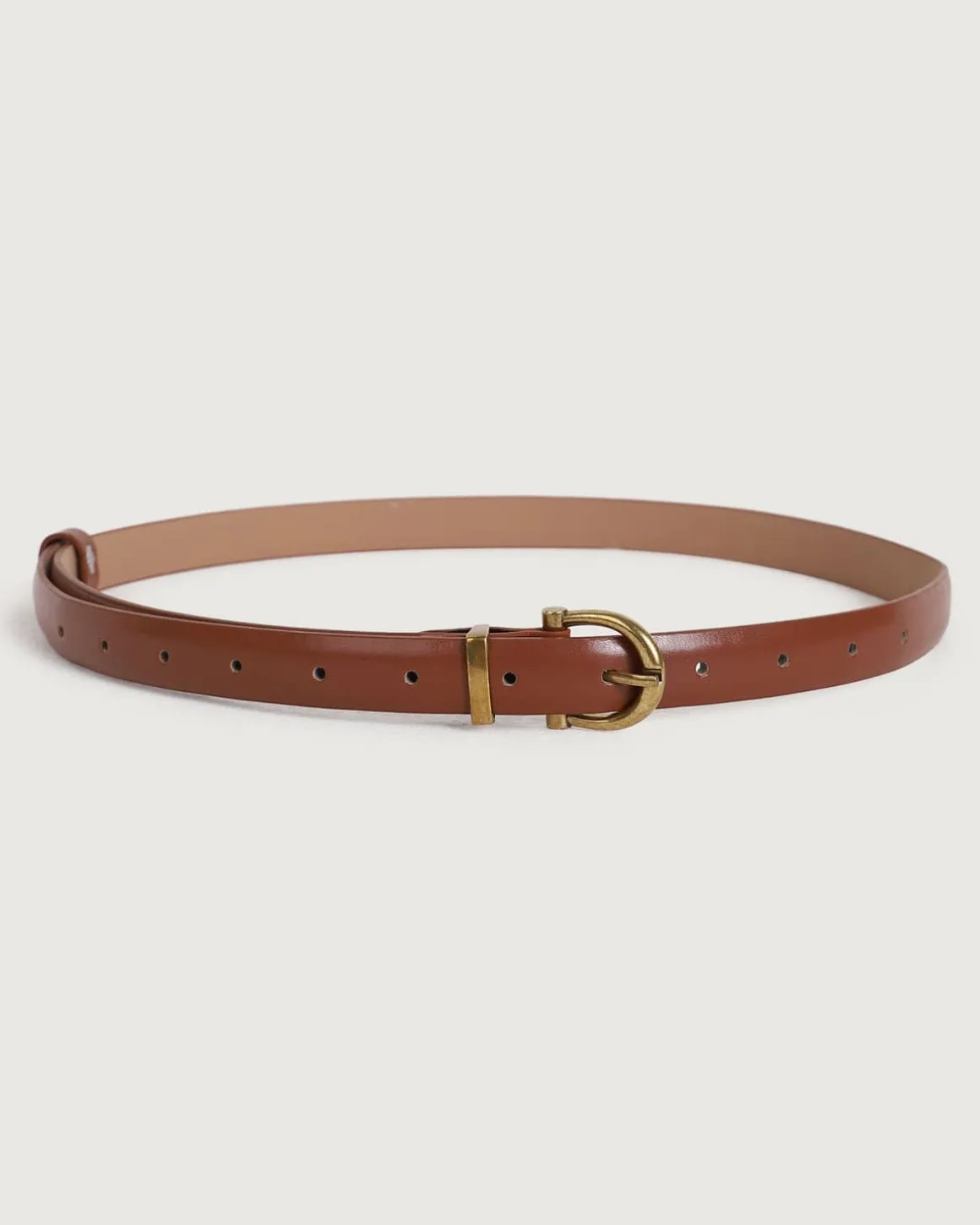 The Horseshoe Gold Buckle Belt