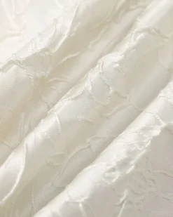 The Off White Jacquard Tie Strap Mini Dress
