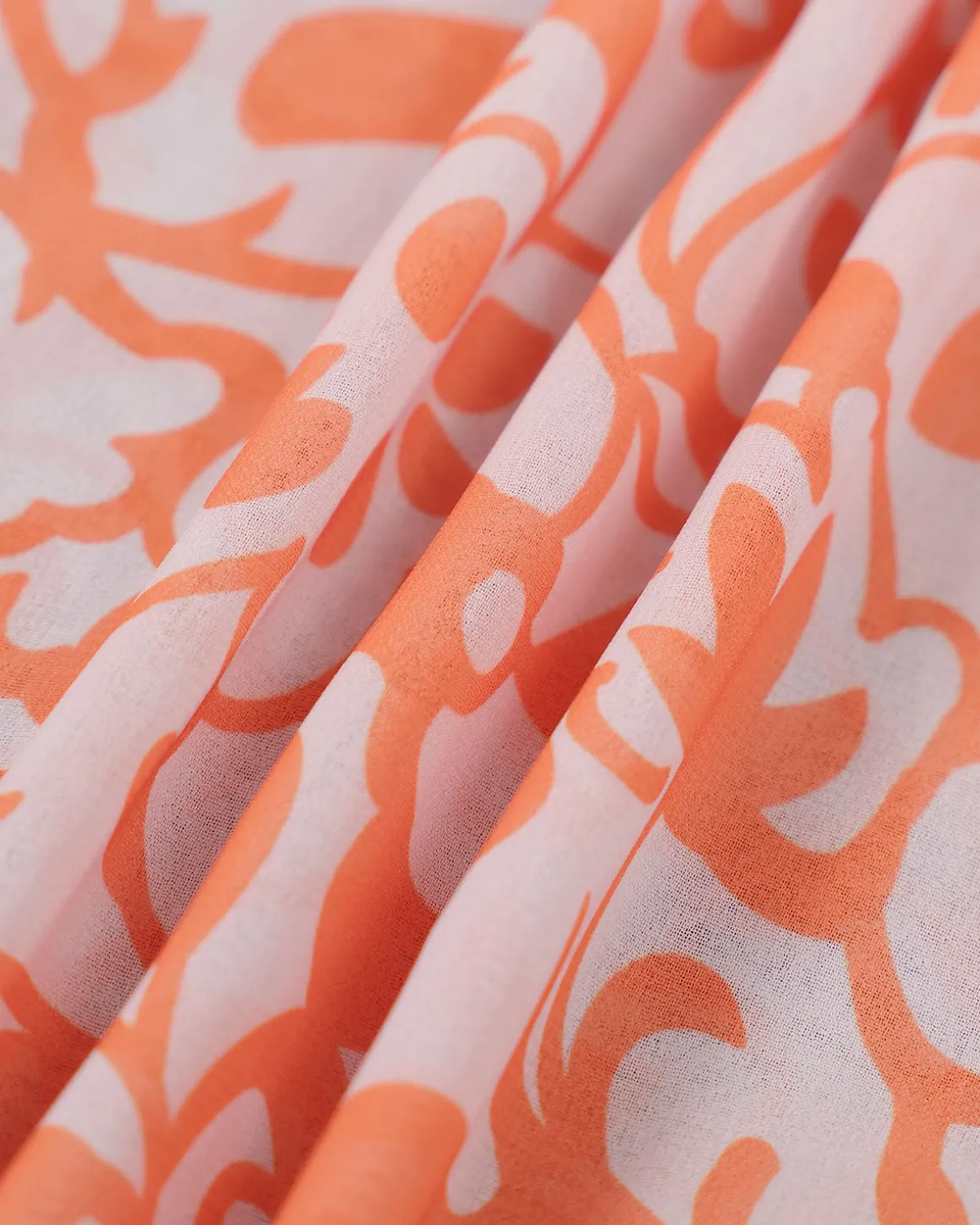 The Orange V Neck Floral Ruffle Maxi Dress