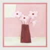 The Pink Floral Square Scarf