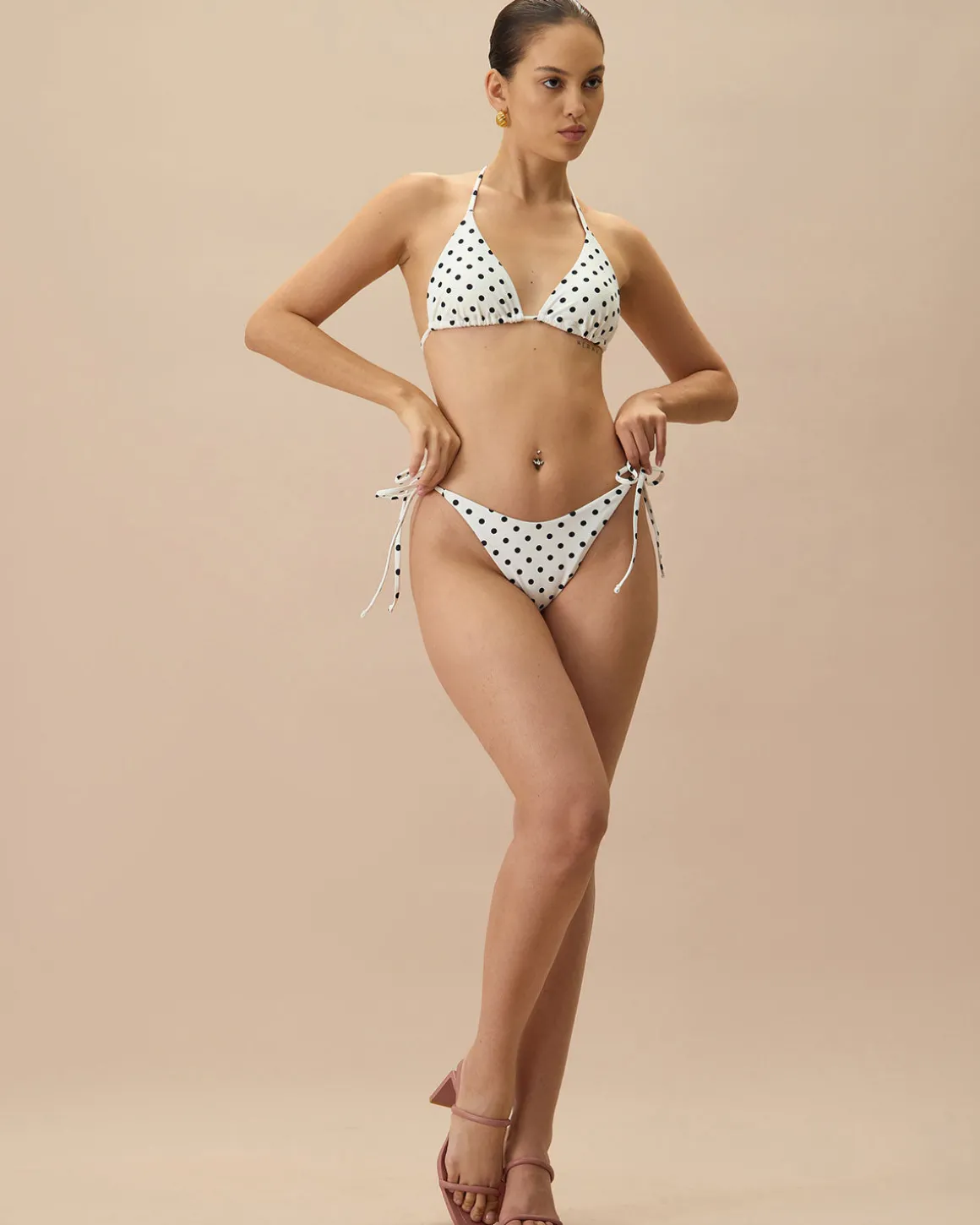 The Polka Dot Tie Bikini Bottom