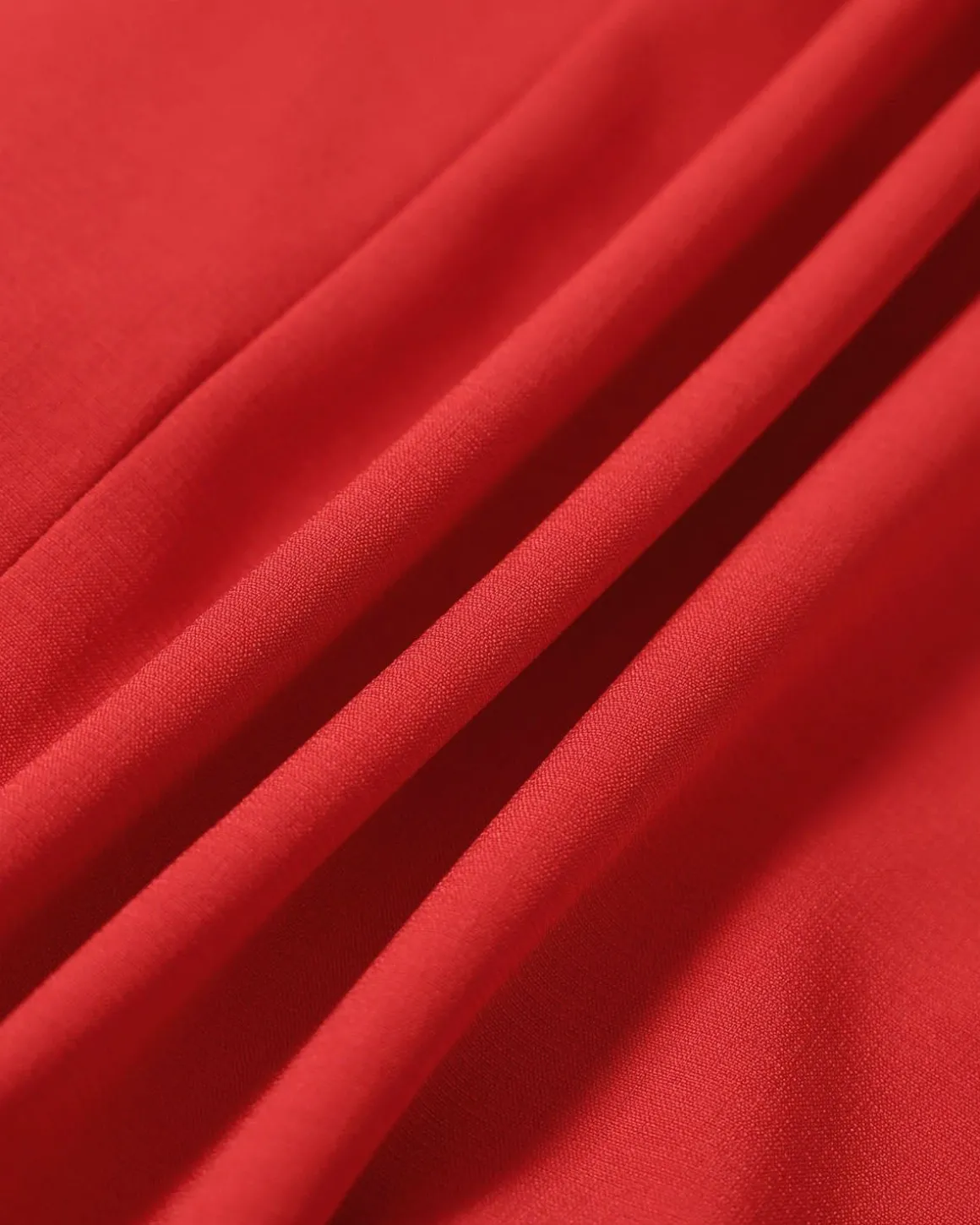 The Red Boat Neck High Waisted Mini Dress