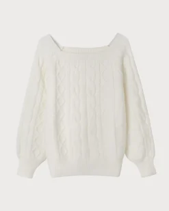 The Romance Cable Knit Crew Sweater