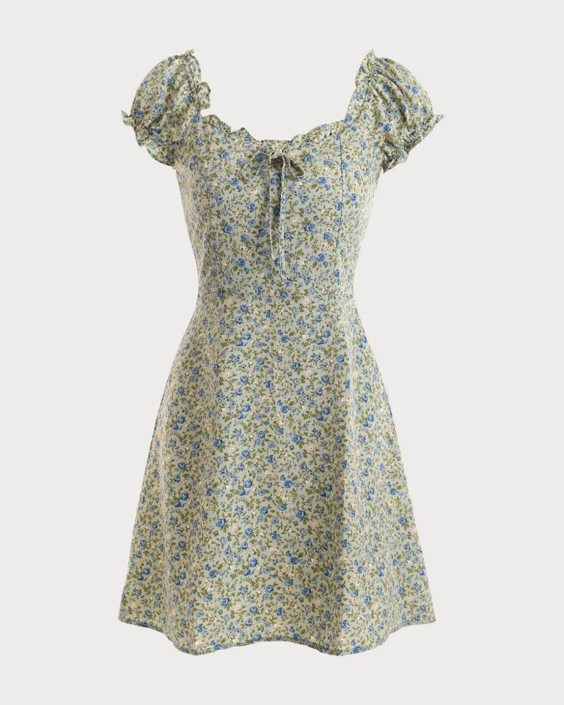 The Ruffle Edge Floral Mini Dress