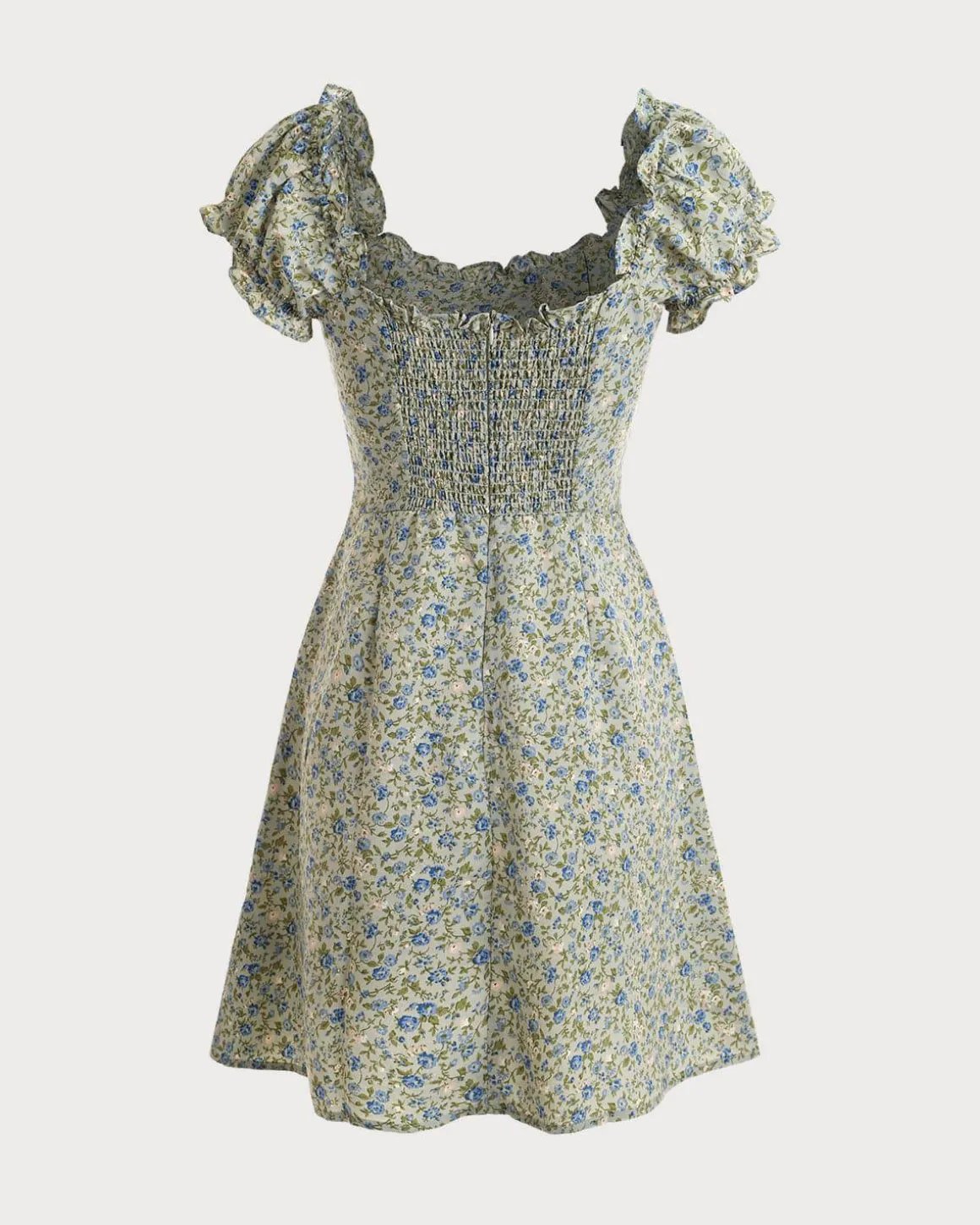 The Ruffle Edge Floral Mini Dress