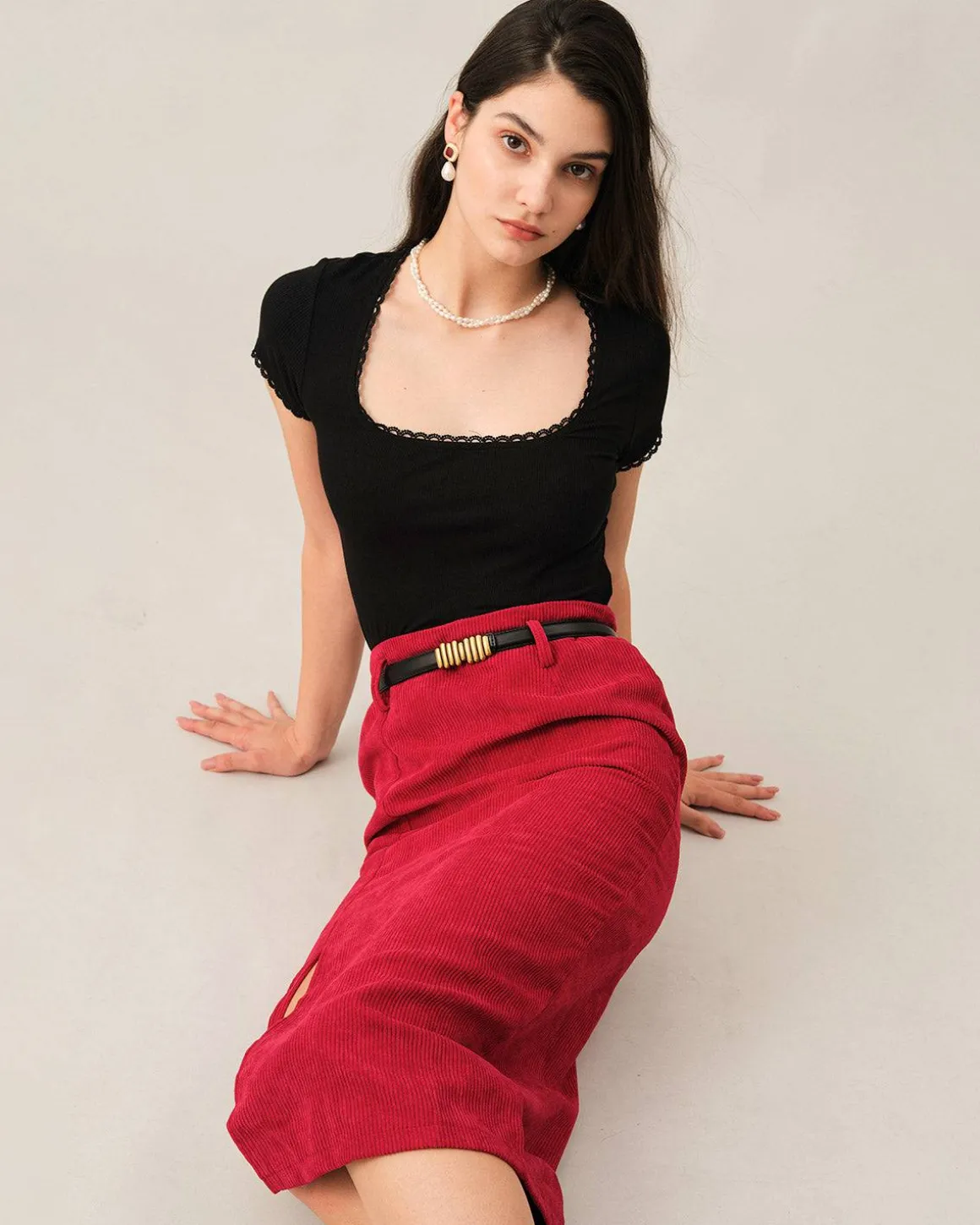 The Skinny Buckle Leather Belt