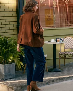 The Solid Collared Single Button Blazer