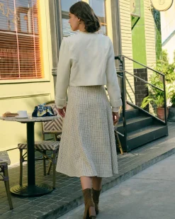 The Solid Cropped Tweed Jacket