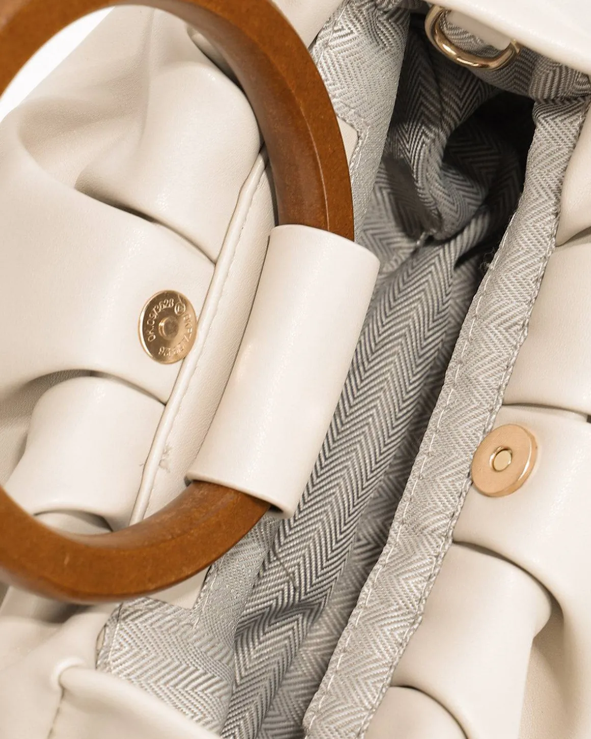 The Solid Ruched Handbag