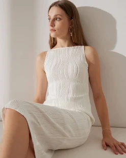 The Water Ripple Textured Cami Dress