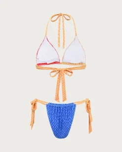 Three-Color Triangle Bikini Set