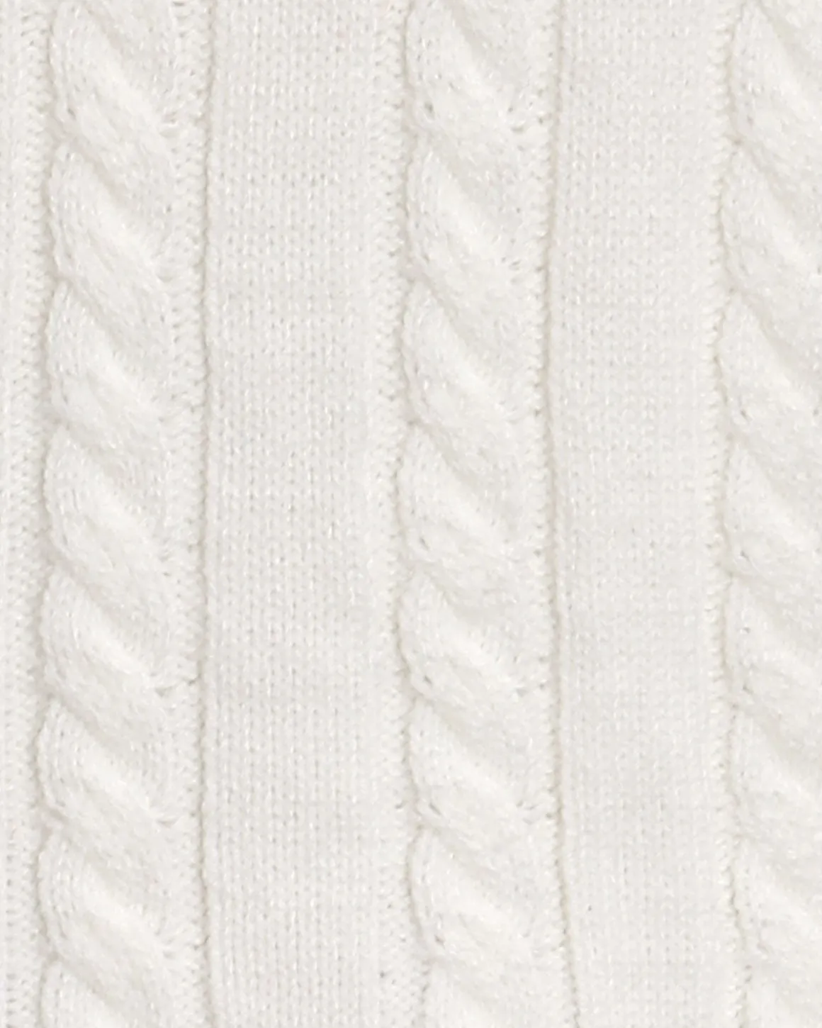 White Contrasting Button Sweater