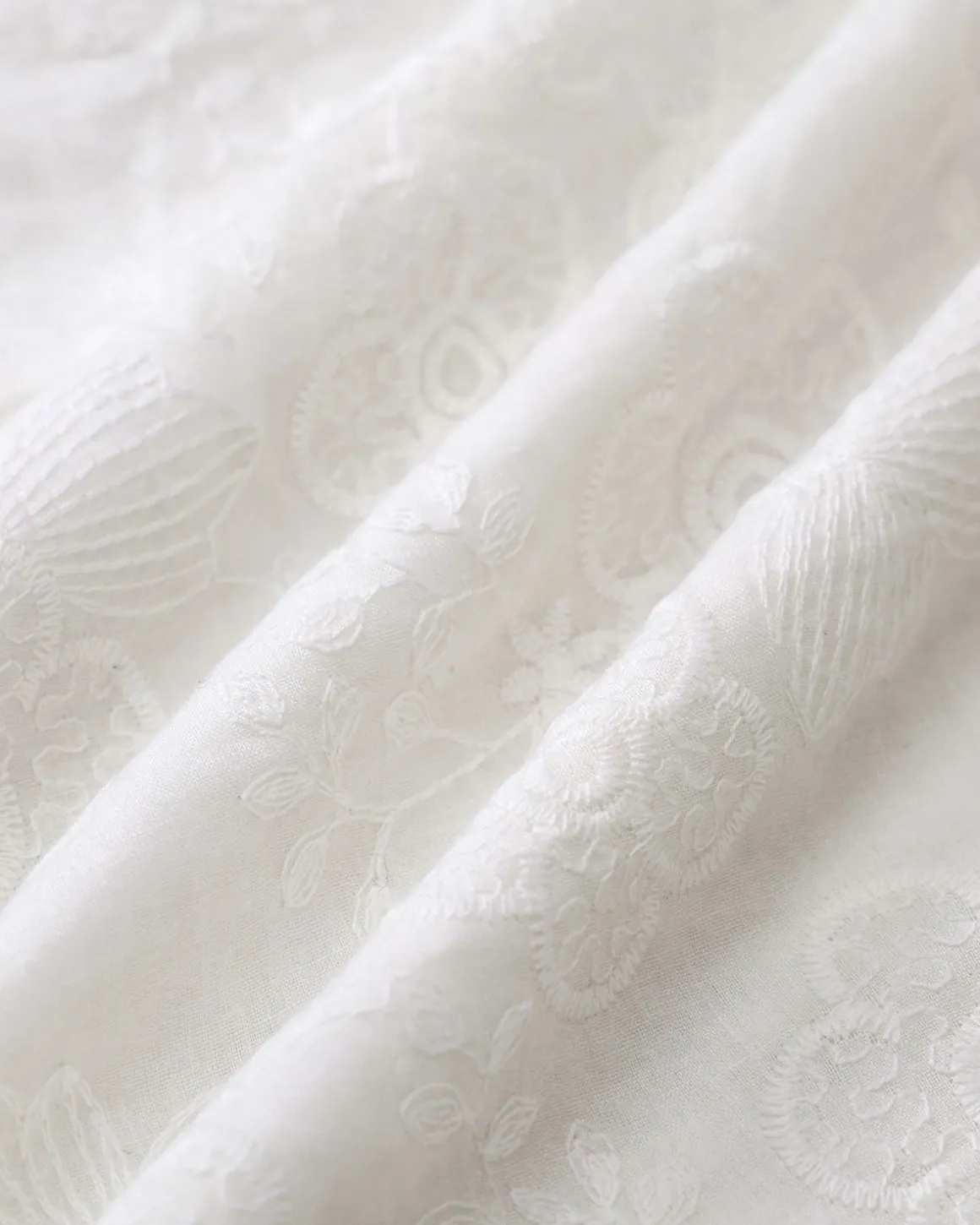 White Embroidery Halter Midi Dress