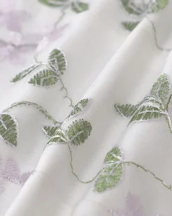 White Embroidery V Neck Button Vest