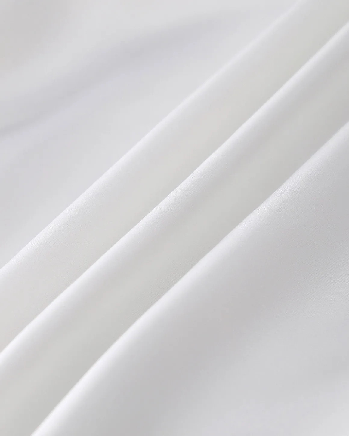White High Waisted Elastic Waist Midi Skirt