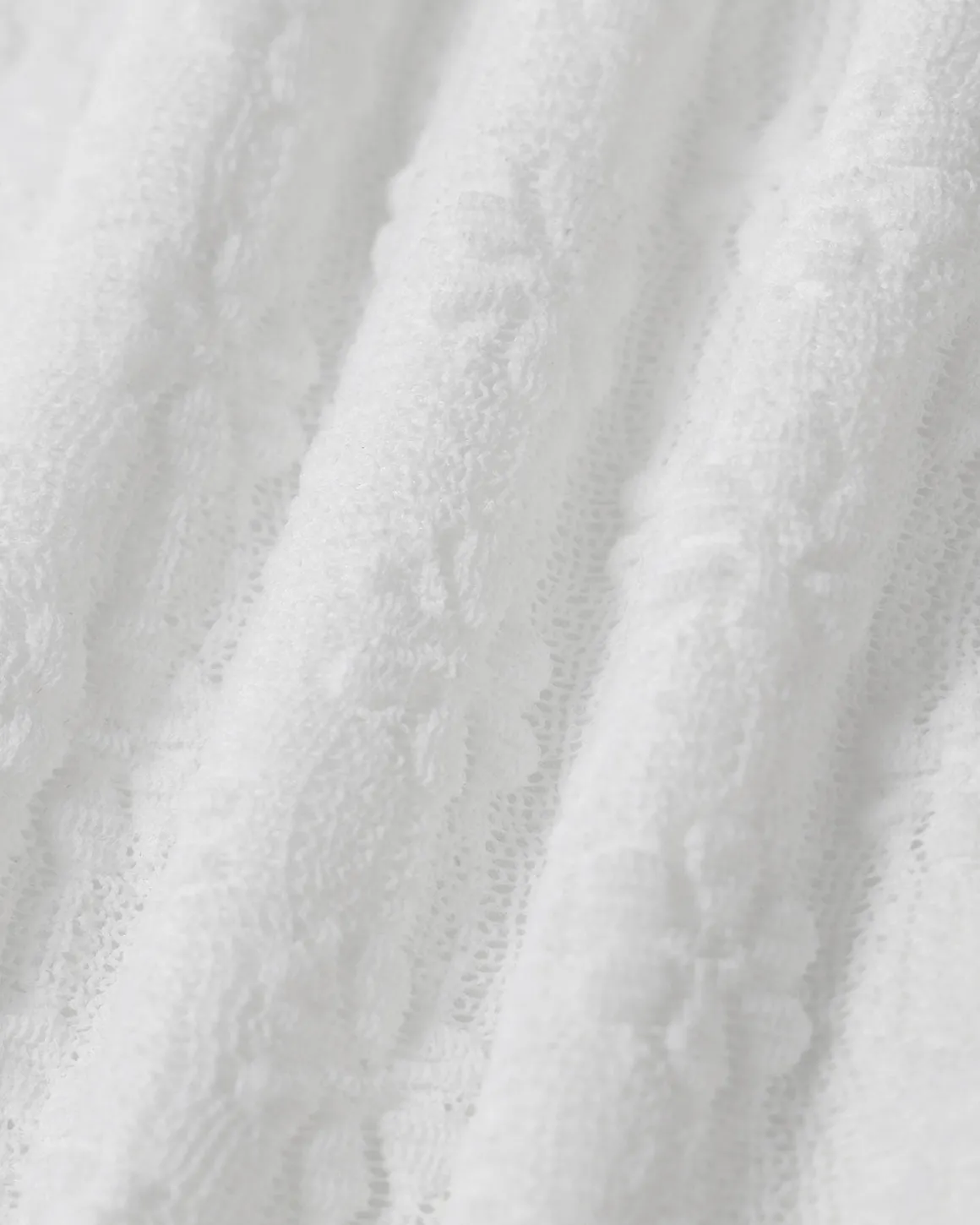 White Jacquard Mermaid Midi Skirt