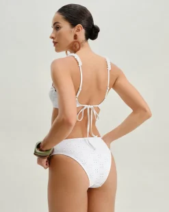 White Jacquard Underwire Bikini Set