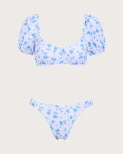 White Knitted Tank Top Heartbreaking Bikini Set