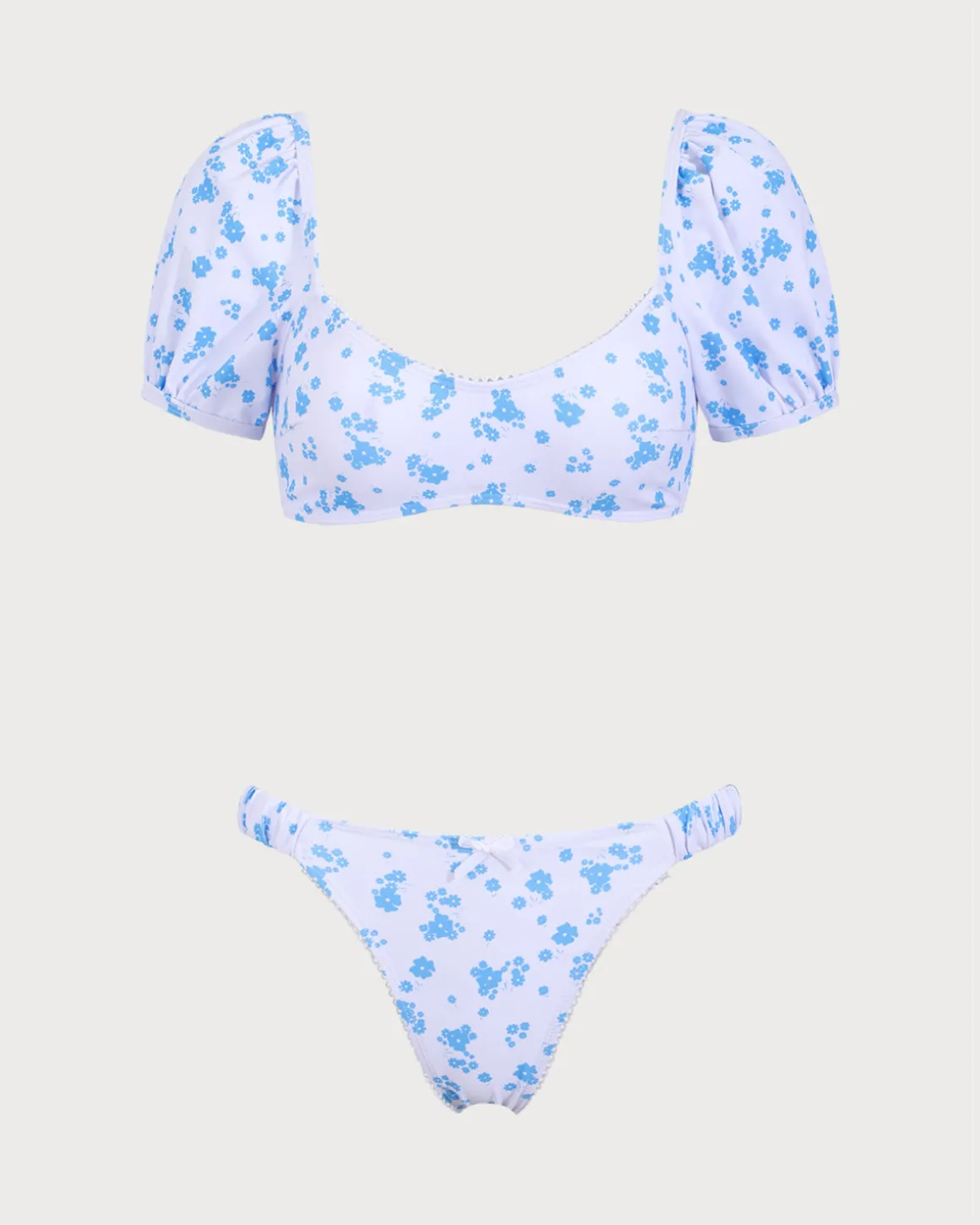 White Knitted Tank Top Heartbreaking Bikini Set