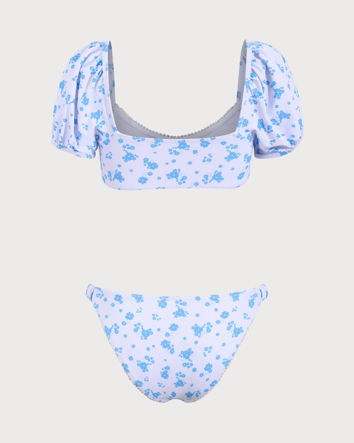 White Knitted Tank Top Heartbreaking Bikini Set